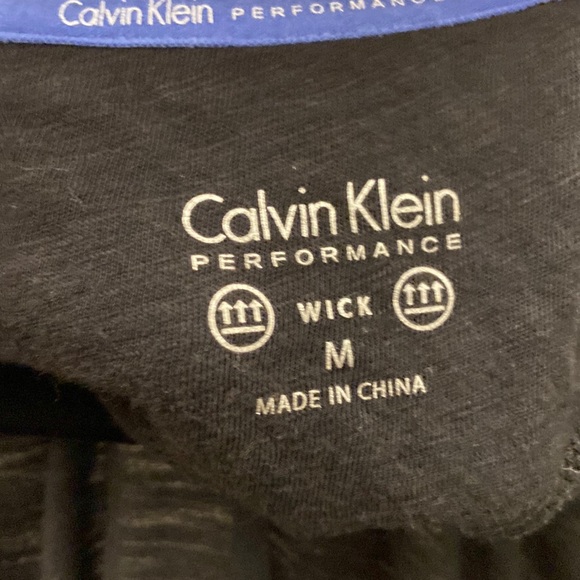 Womens Calvin Klein Black Performance Tank Top Size M, V-neck, Laced sides - Picture 4 of 9